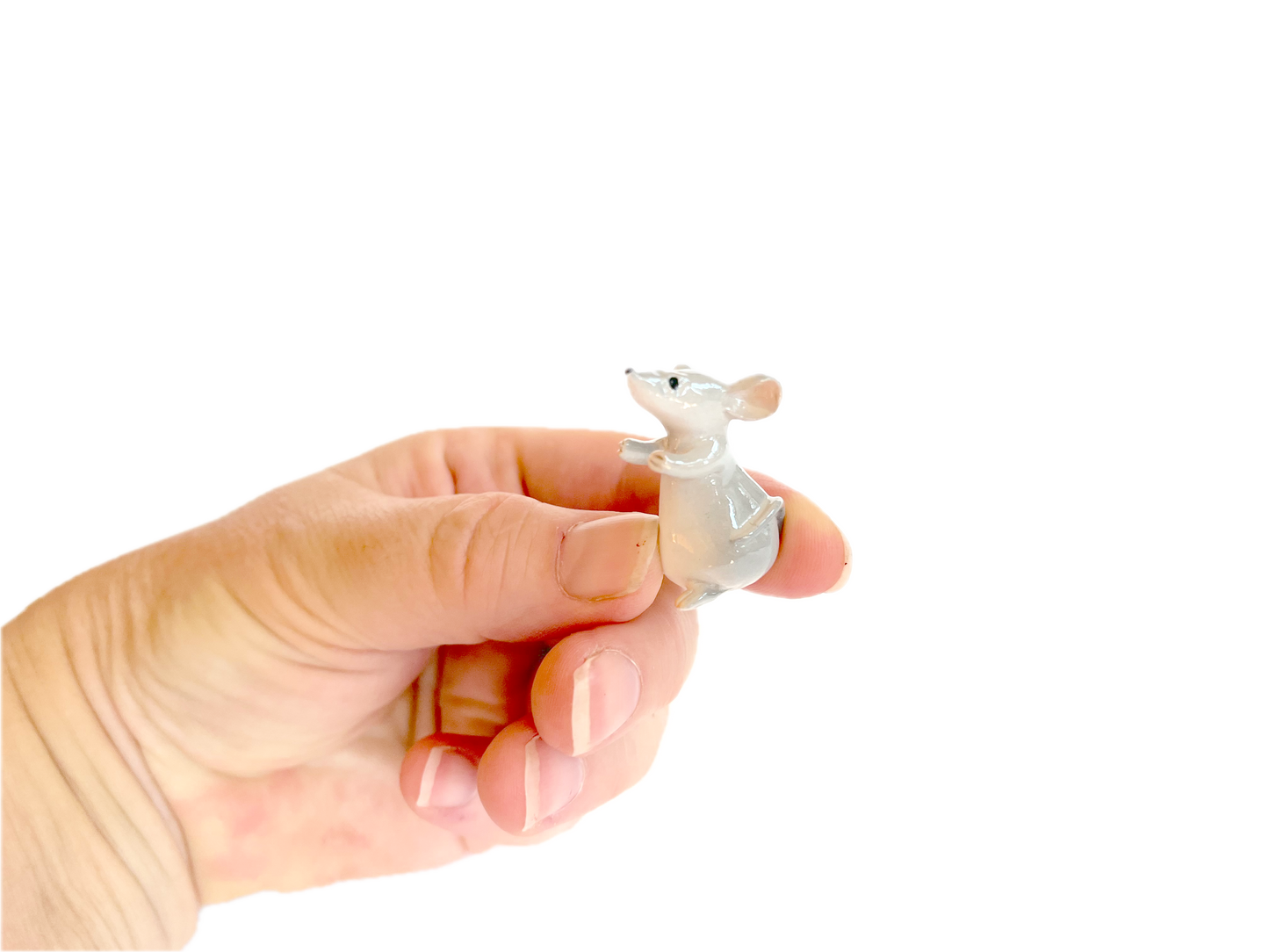 Miniature Mouse Figurine 