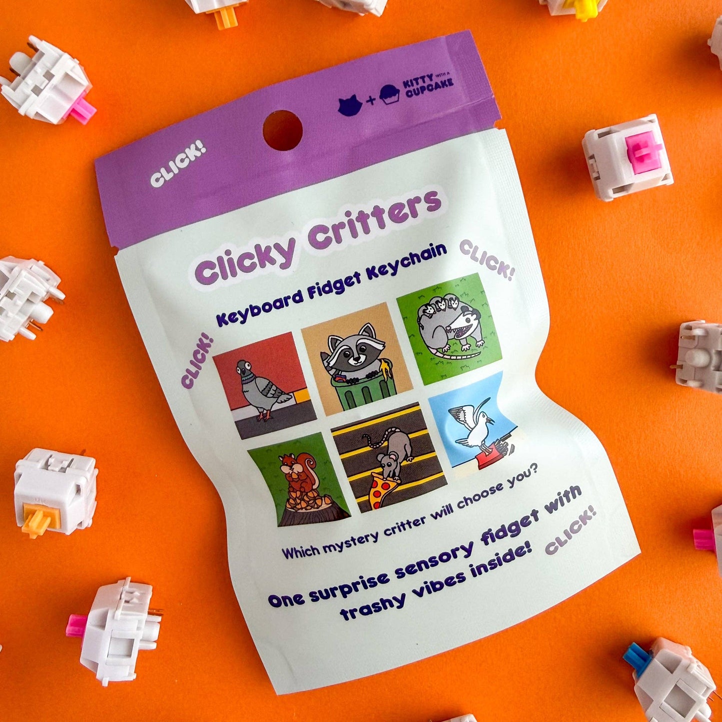 Clicky Critters Fidget Keychain - Blind Bag