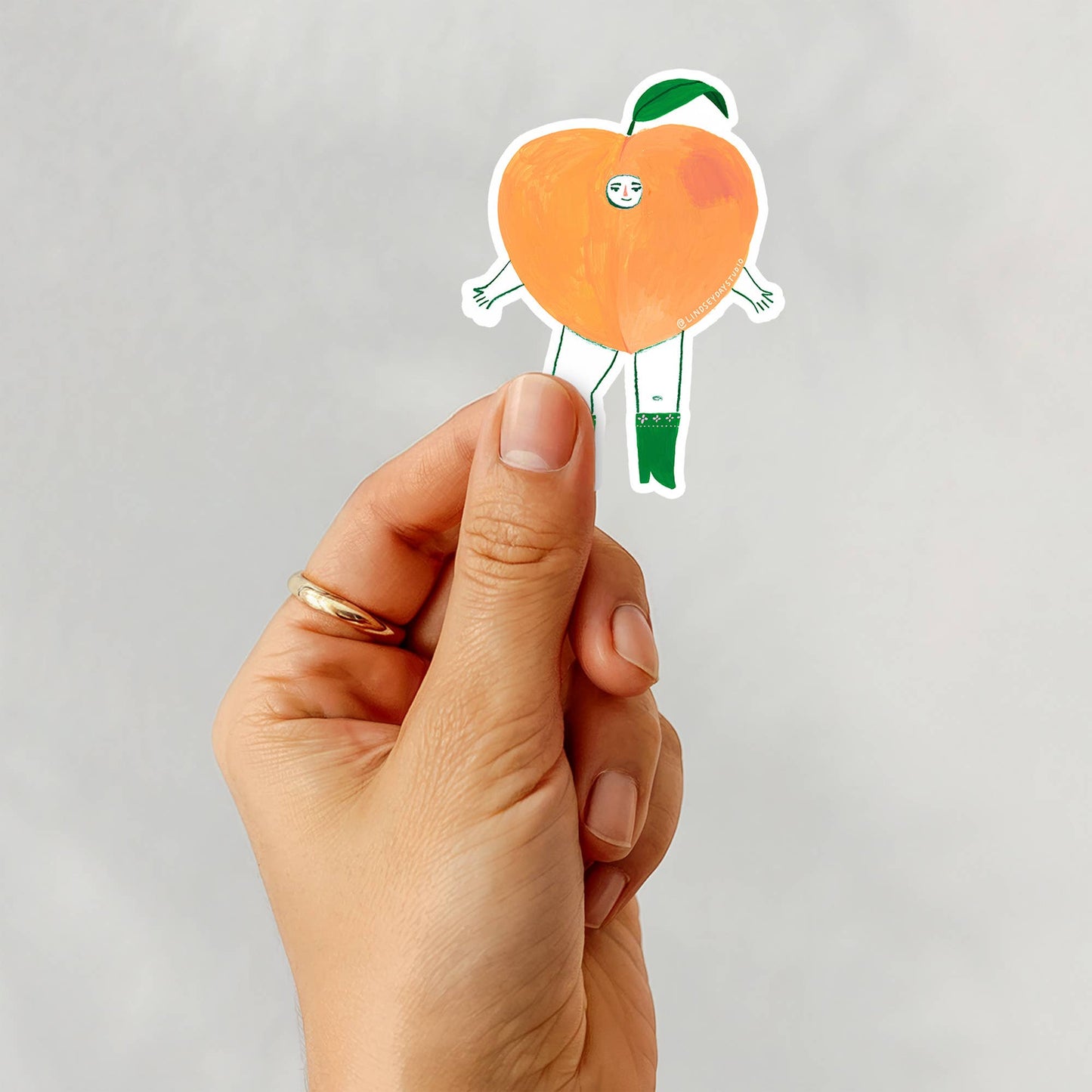 Pepper Peach Sticker