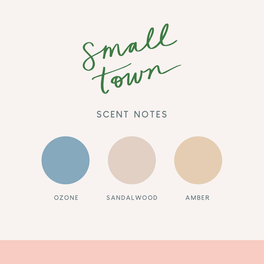 Small Town Candle | Sandalwood + Amber