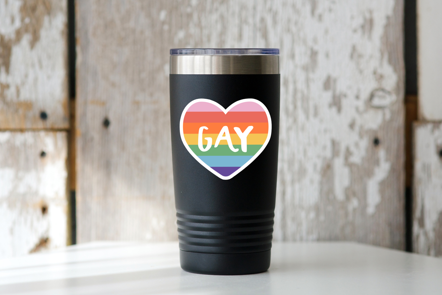 Gay Heart Sticker