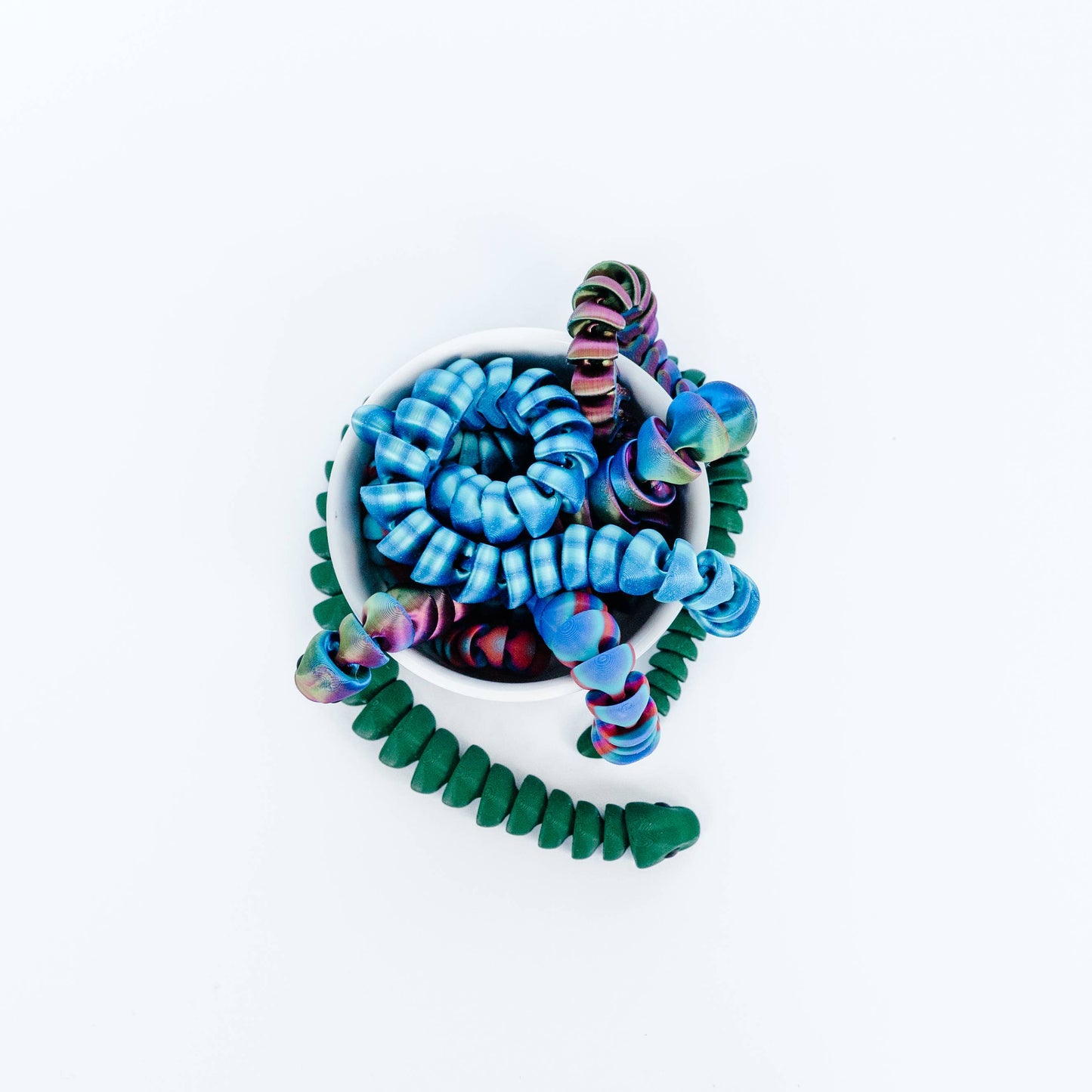 Mini 3D Printed Snakes – Assorted Colors