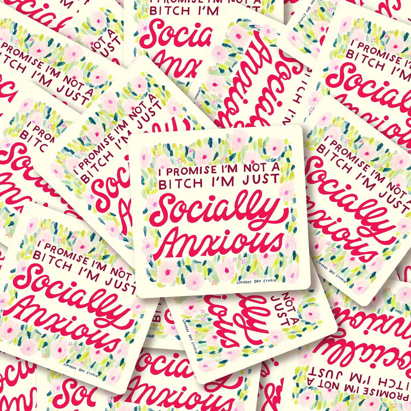 Socially Anxious Sticker