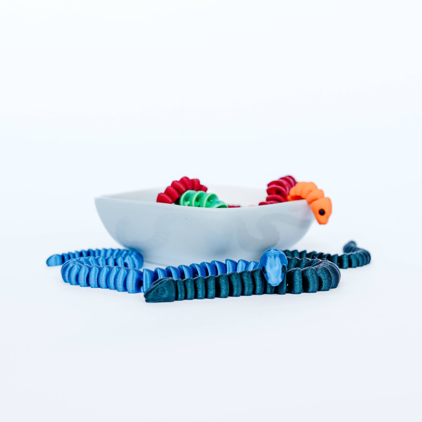 Mini 3D Printed Snakes – Assorted Colors