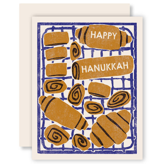 Happy Hanukkah (Rugelach) Card - Boxed Set of Six