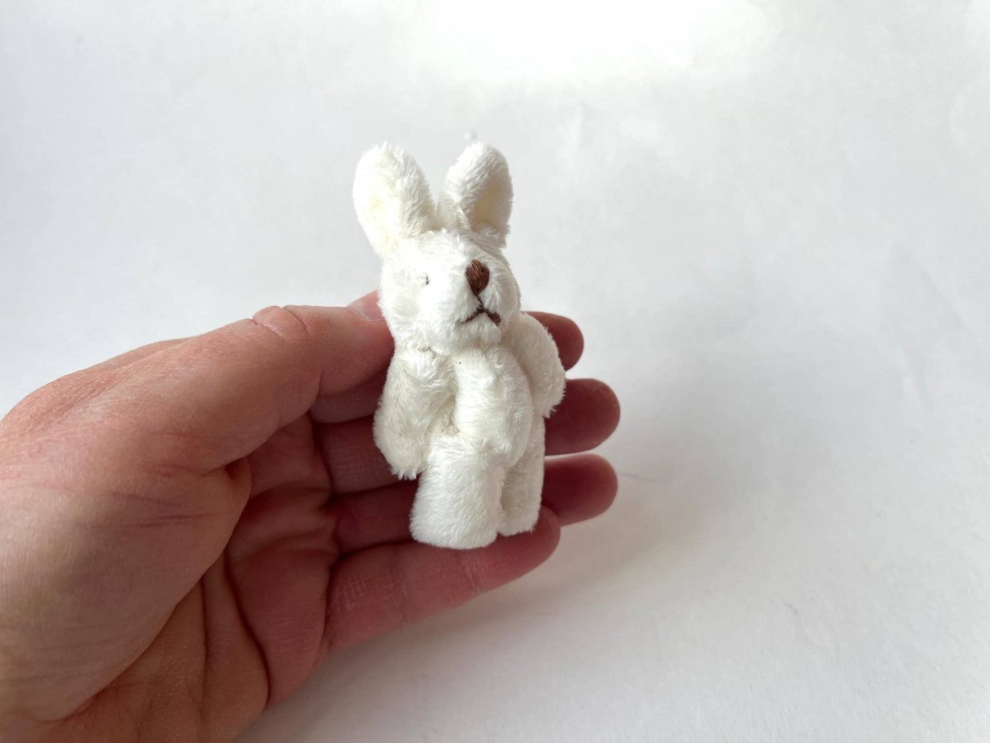 Mini Plush Bunny Rabbit White 