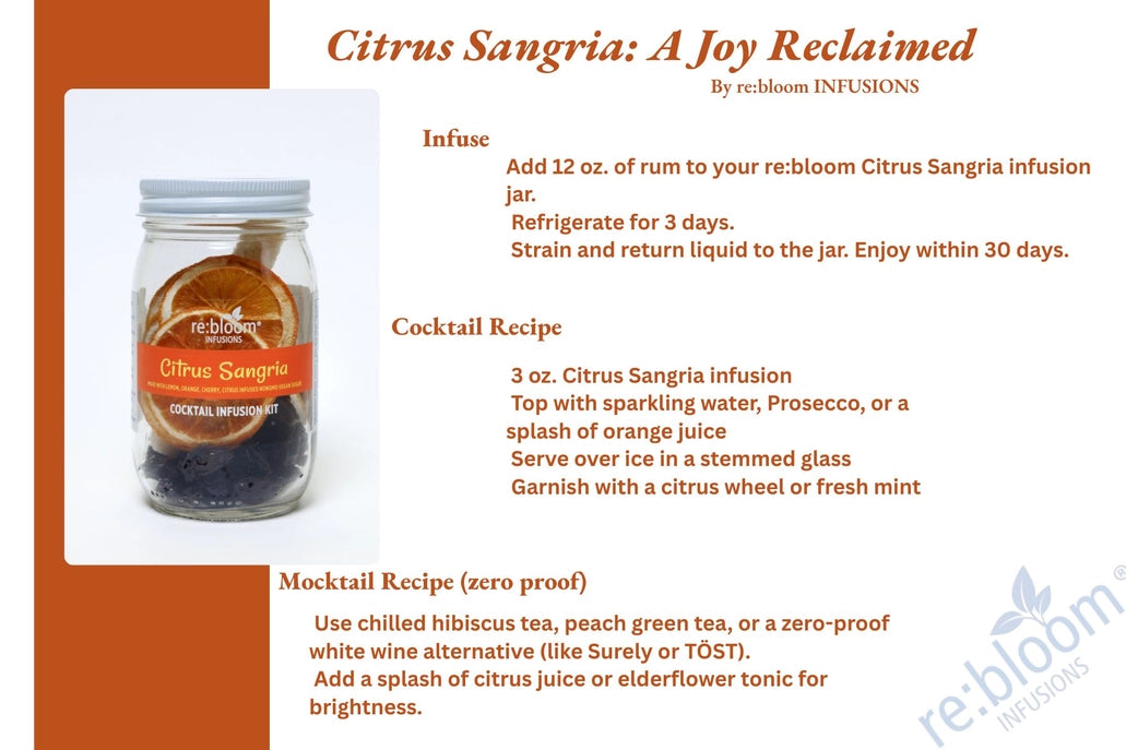 Citrus Sangria Cocktail Mocktail Dehydrated Infusion Kit