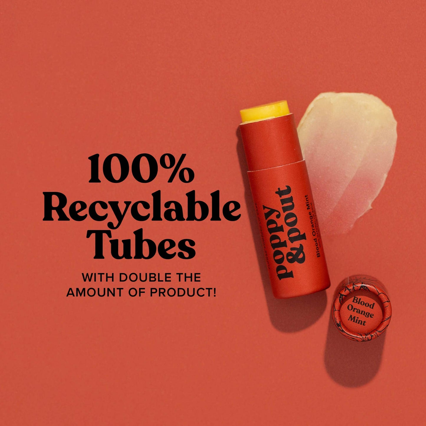 Poppy & Pout Lip Balm Blood Orange Mint