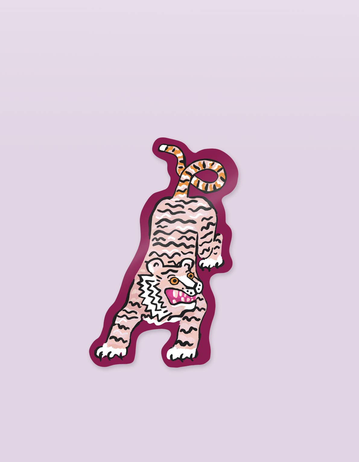 Die Cut Sticker | Pink Tiger