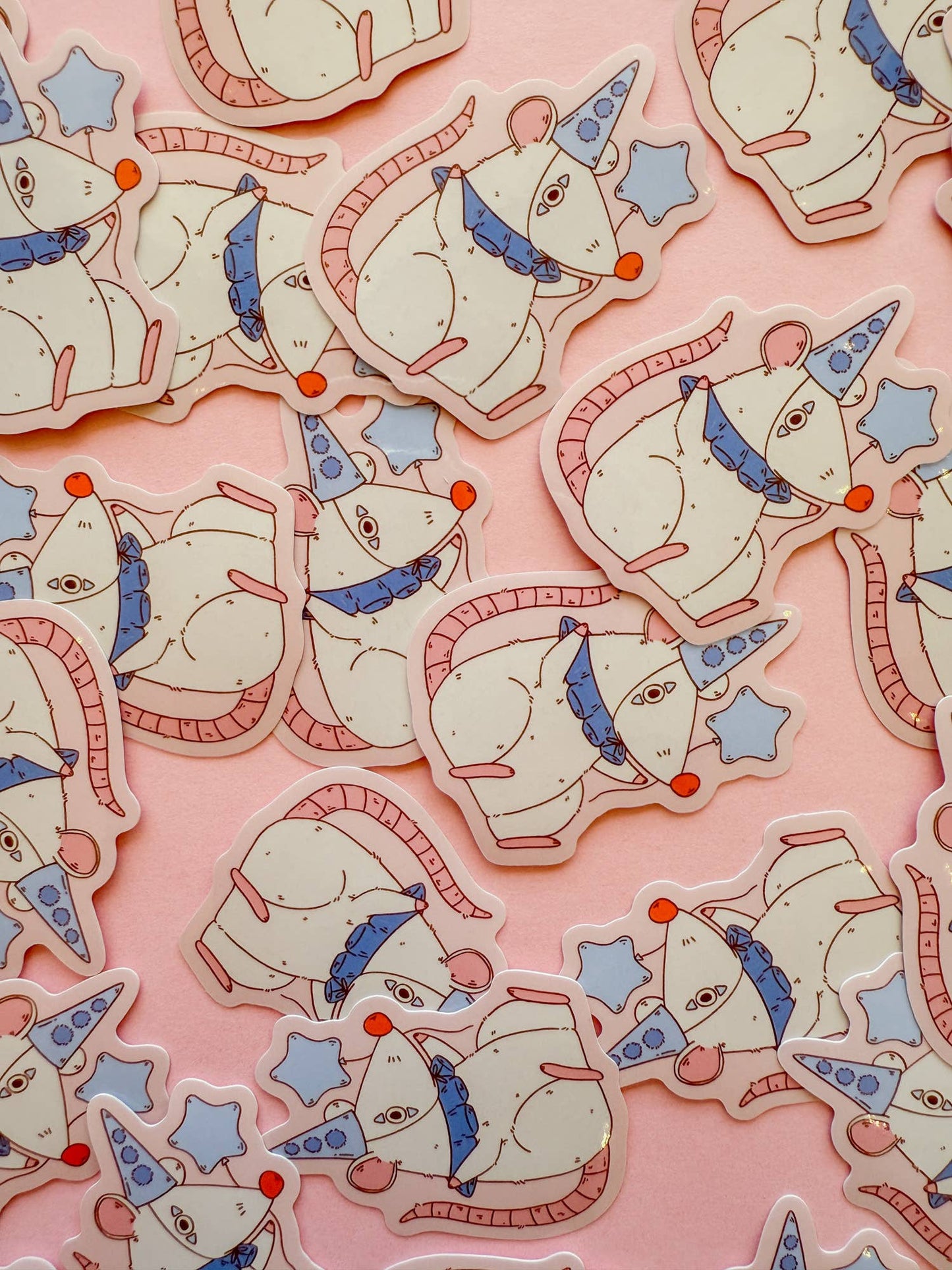 Clown Rat Vinyl Sticker