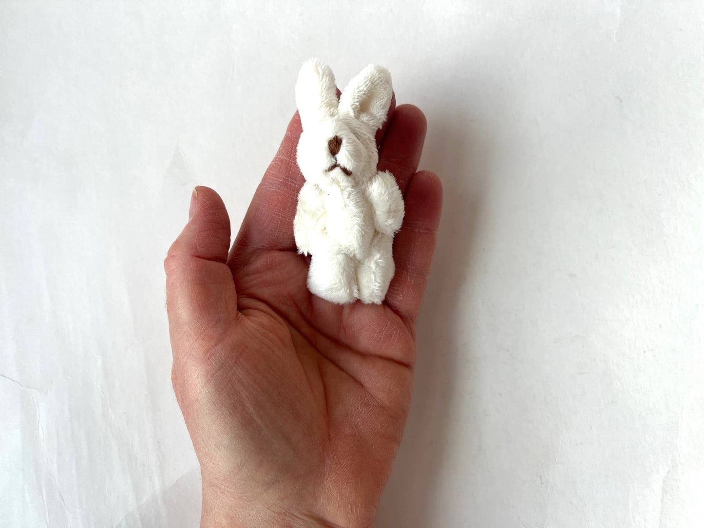 Mini Plush Bunny Rabbit White 