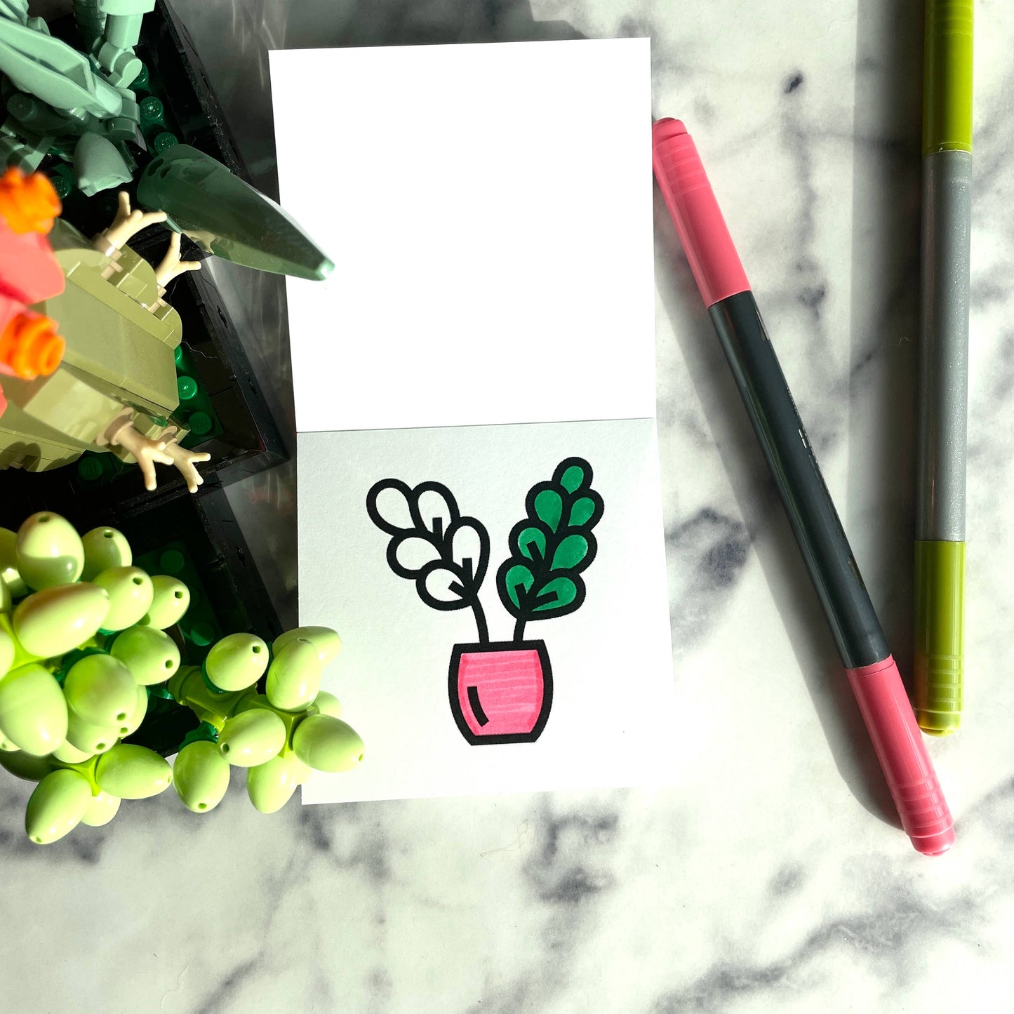 Birds Bugs and Botany Mini Coloring Book for Adults-50 Pages