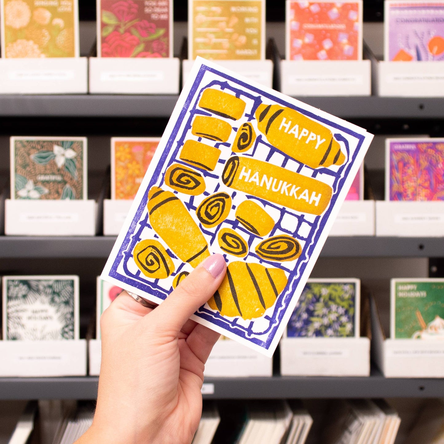 Happy Hanukkah (Rugelach) Card - Boxed Set of Six