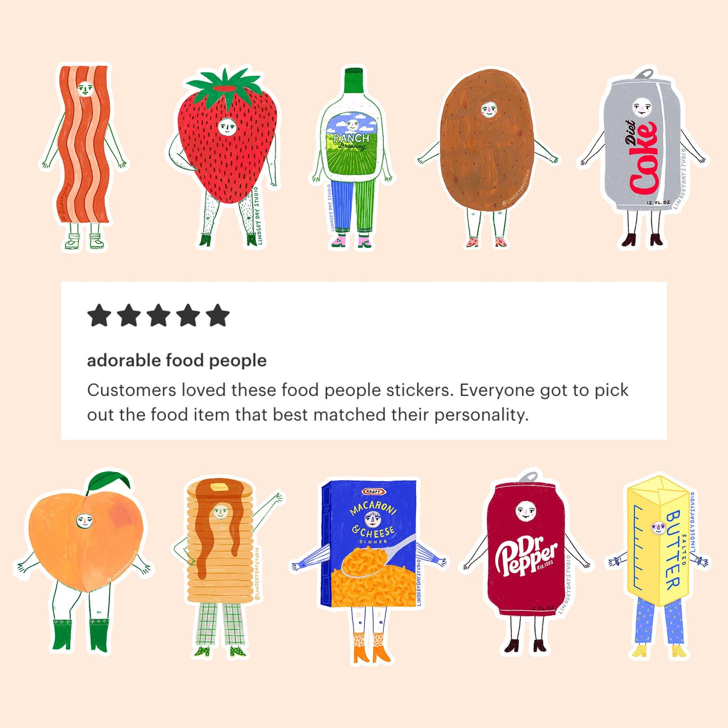 Pepper Peach Sticker