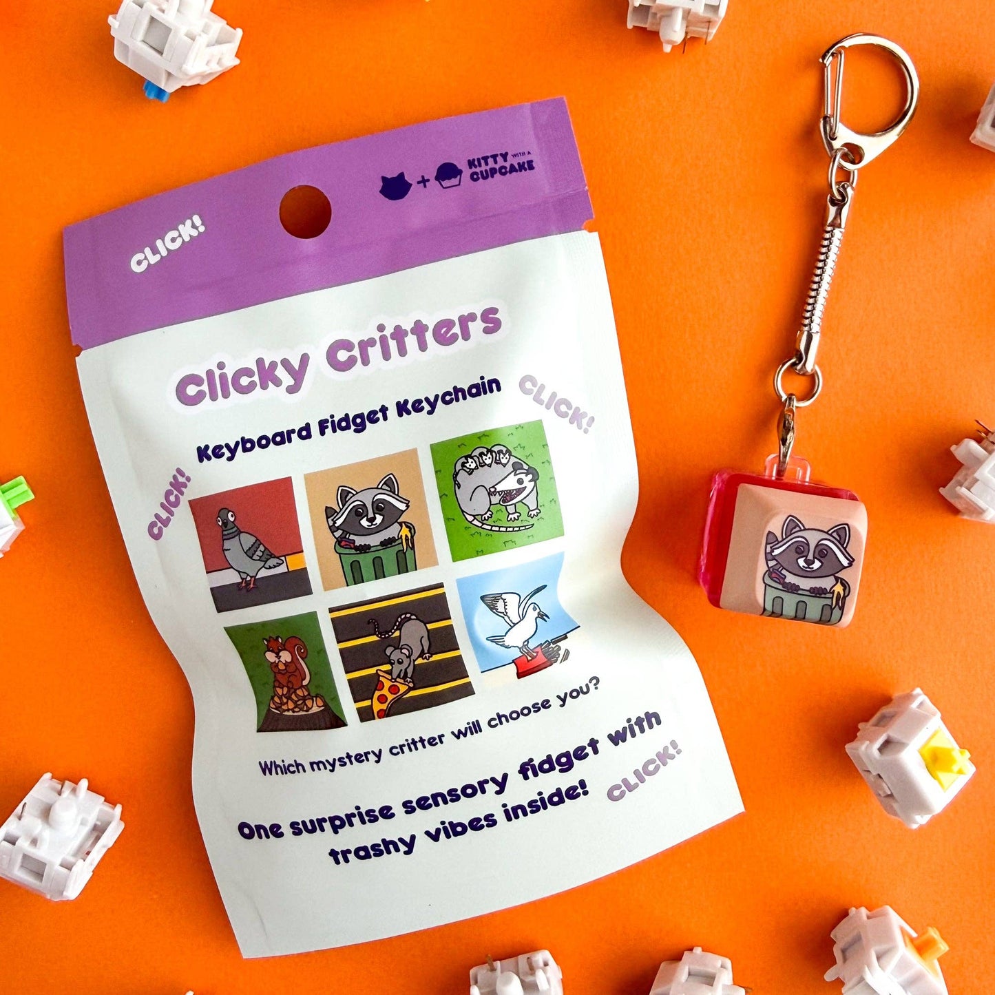 Clicky Critters Fidget Keychain - Blind Bag