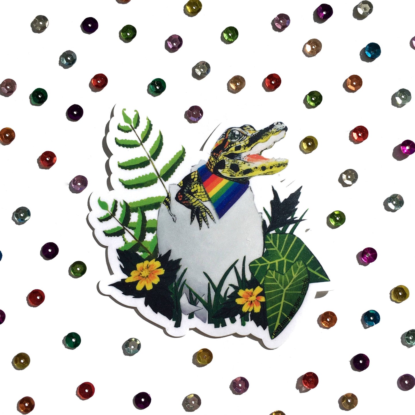 Gay Pride Alligator Sticker LGBTQ+