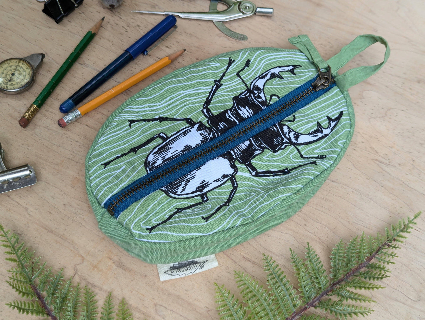 Zippered pouch | Stag Beetle