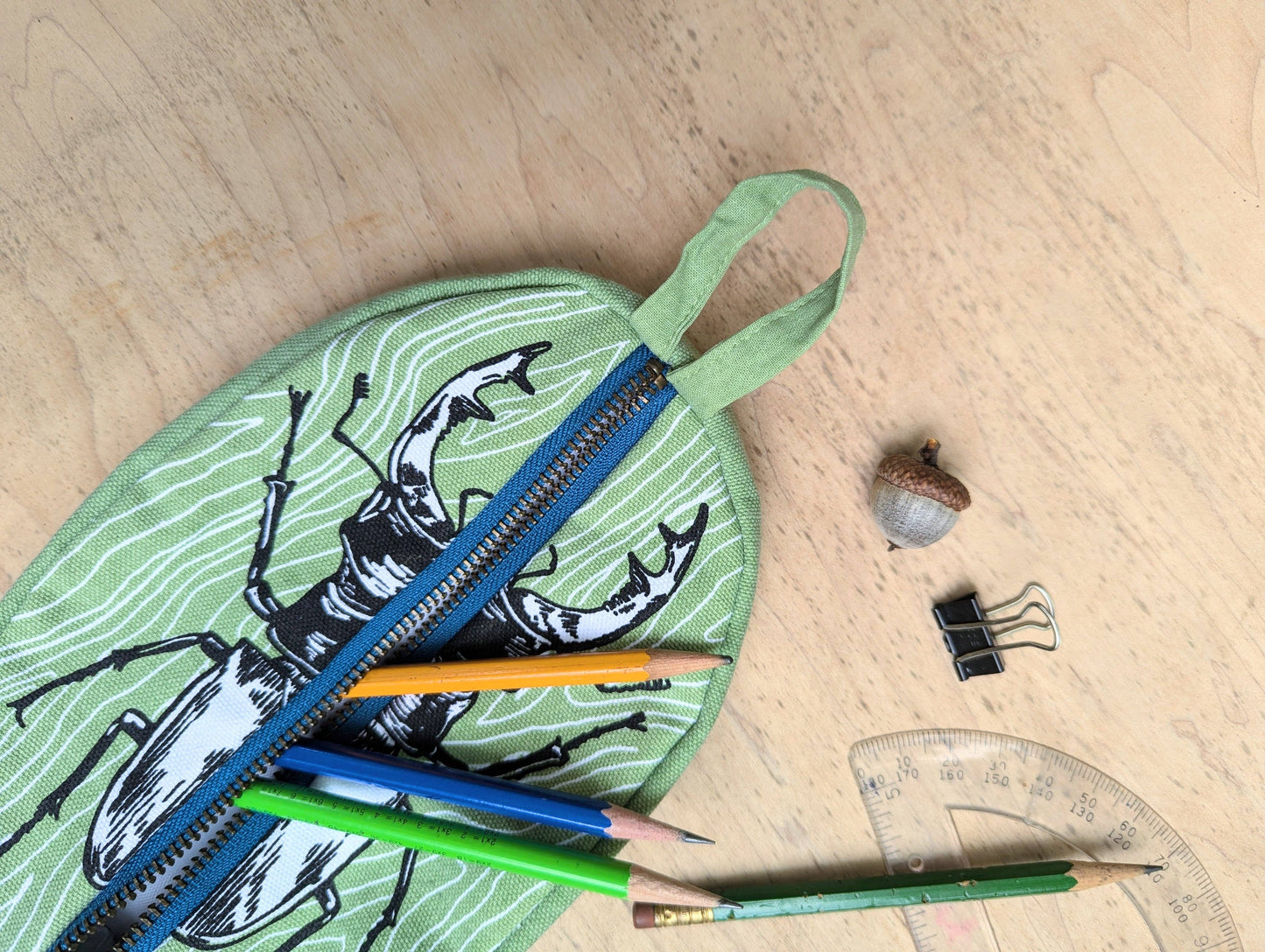 Zippered pouch | Stag Beetle